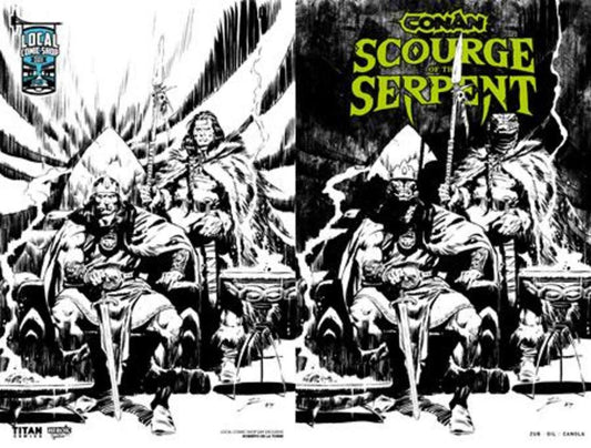 Conan The Barbarian Scourge Of The Serpent 1 (Of 4) Cover J Roberto De La Torre Local Comic Shop Day Exclusive Inks Wraparound Variant (Mature) - The Fourth Place