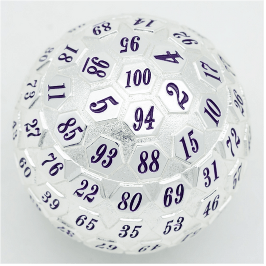 Copy of 45mm Metal D100: Platinum with Purple - The Fourth Place