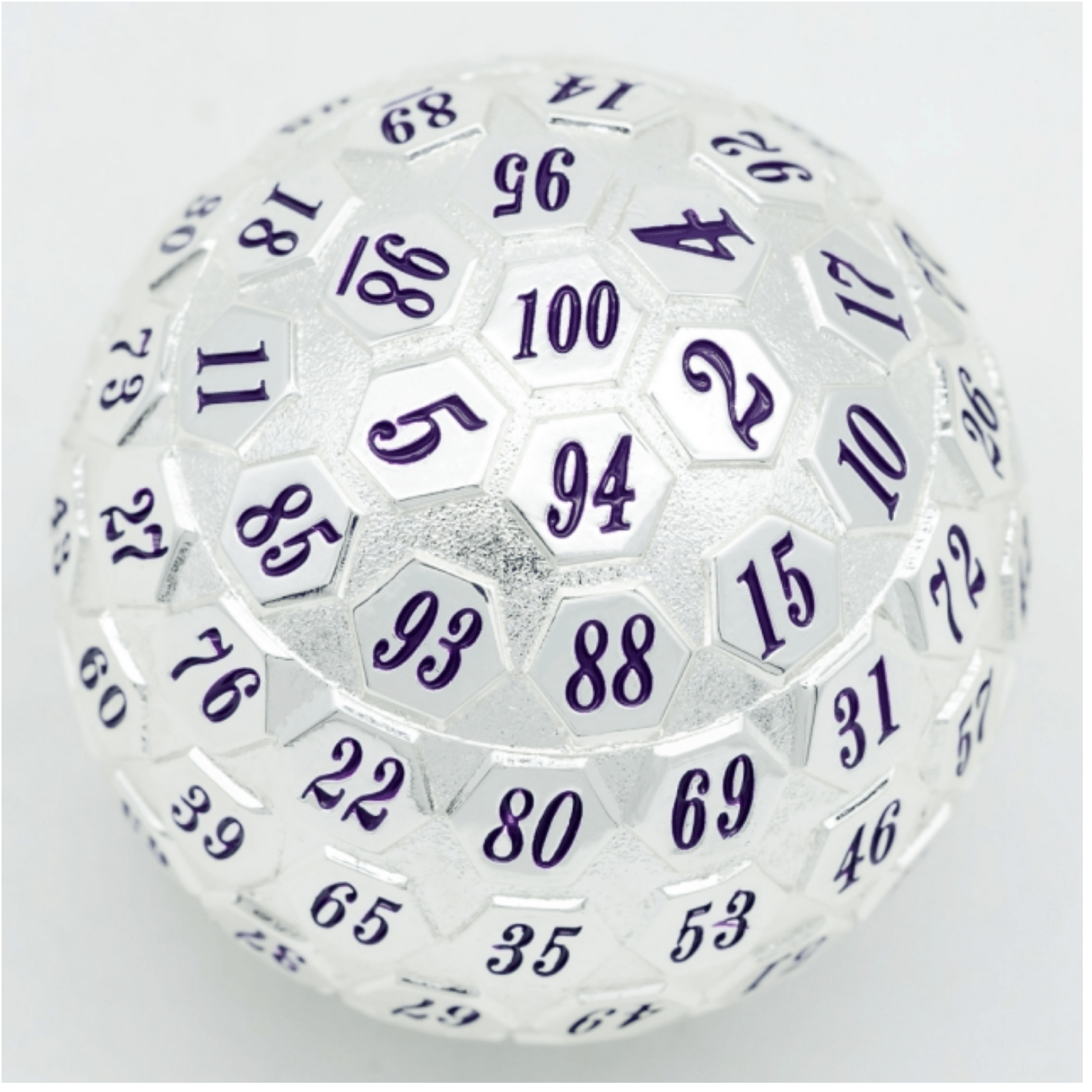 Copy of 45mm Metal D100: Platinum with Purple - The Fourth Place