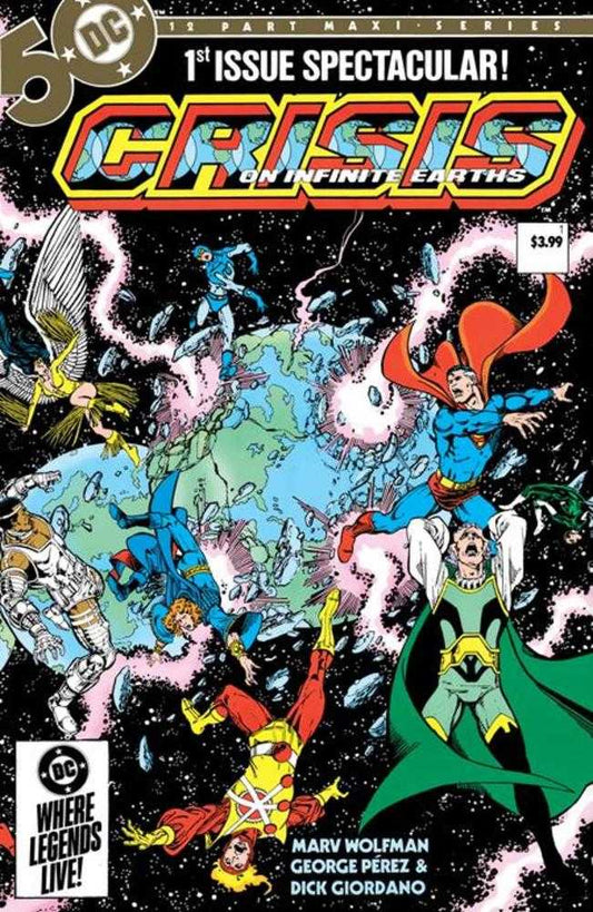 Crisis On Infinite Earths #1 (Of 12) Facsimile Edition Cover A George Perez Wraparound - The Fourth Place