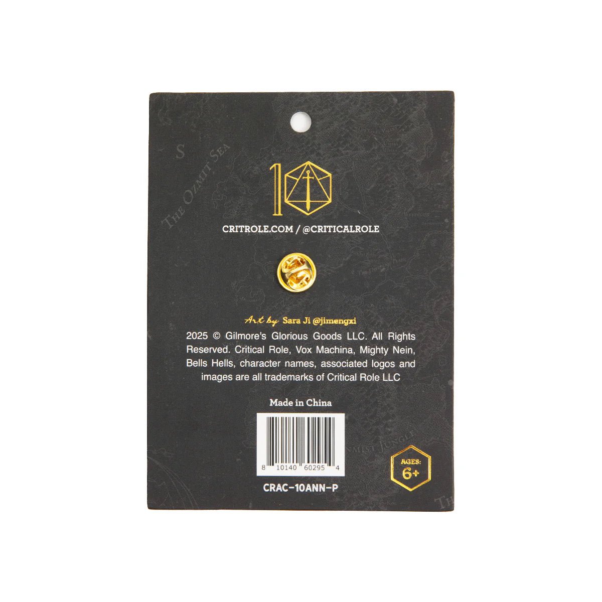 Critical Role 10 Year Anniversary Pin - The Fourth Place