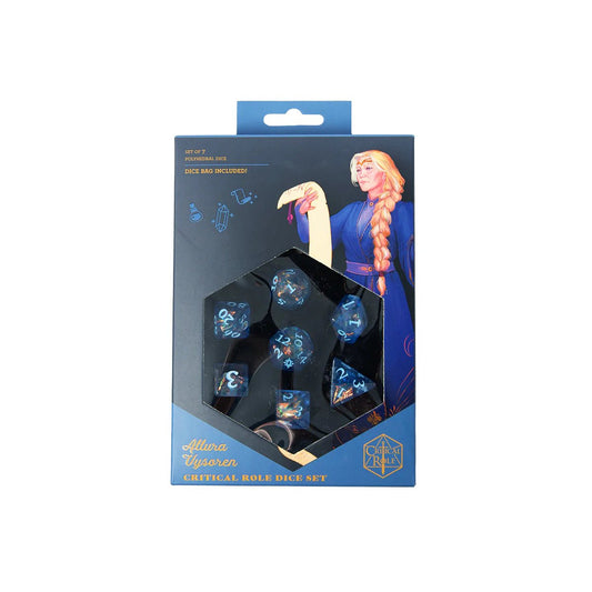 Critical Role Dice Set: Allura Vysoren (Blue/Holographic) - The Fourth Place