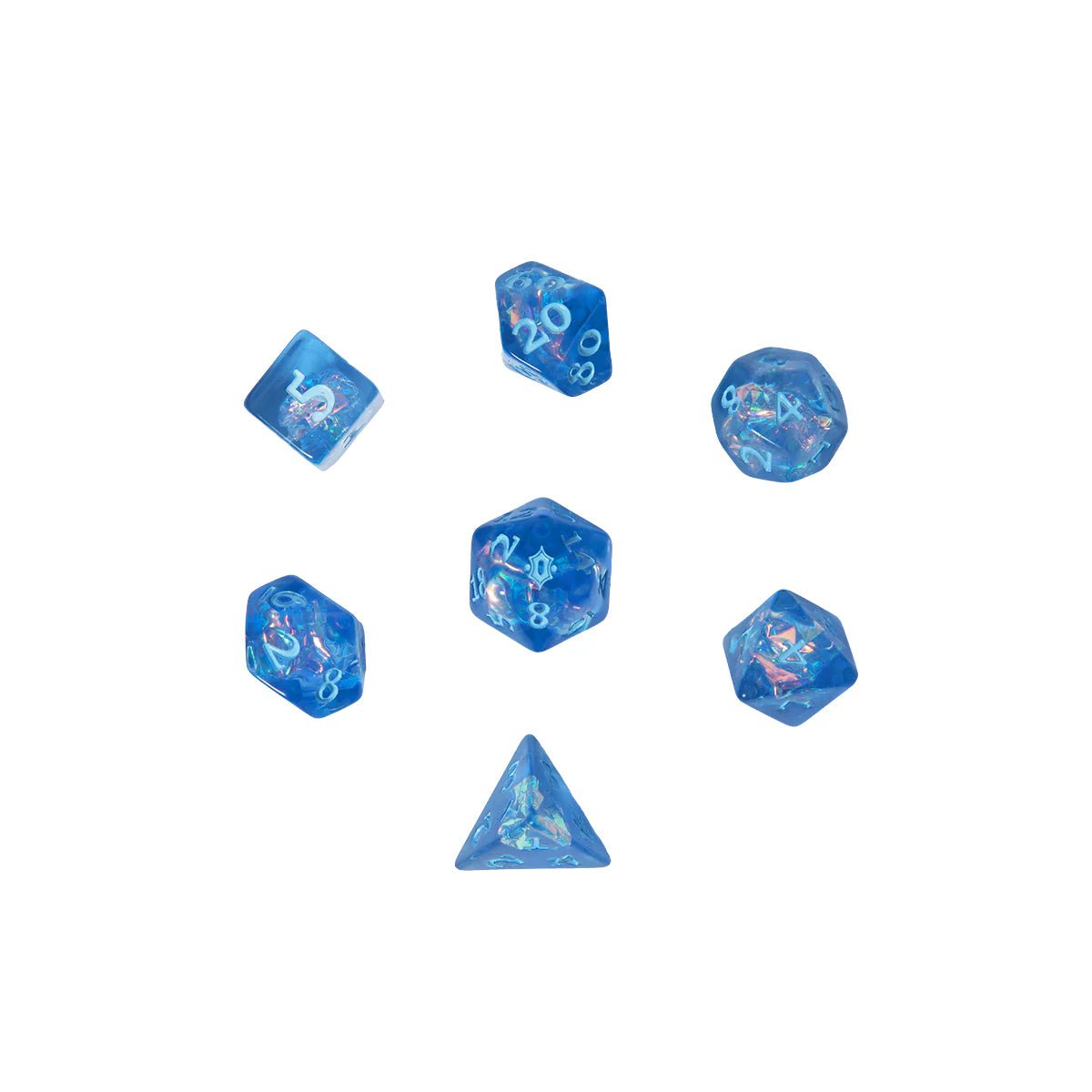 Critical Role Dice Set: Allura Vysoren (Blue/Holographic) - The Fourth Place