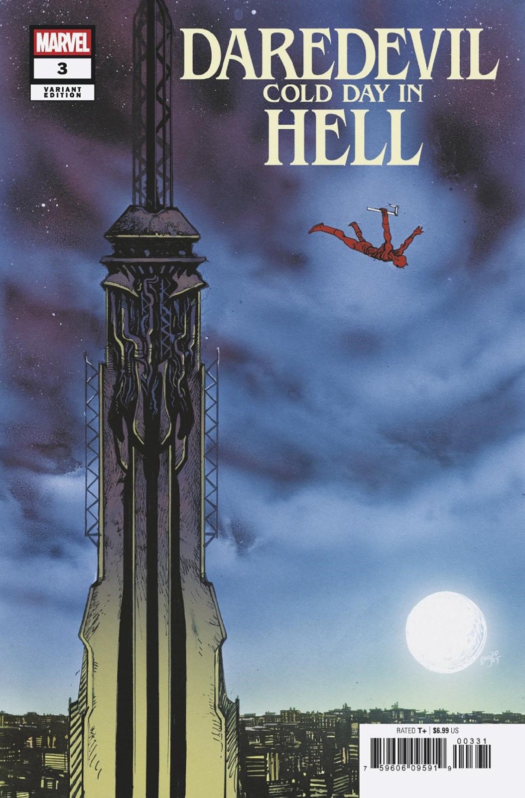 Daredevil: Cold Day In Hell 3 Daniel Warren Johnson Variant - The Fourth Place