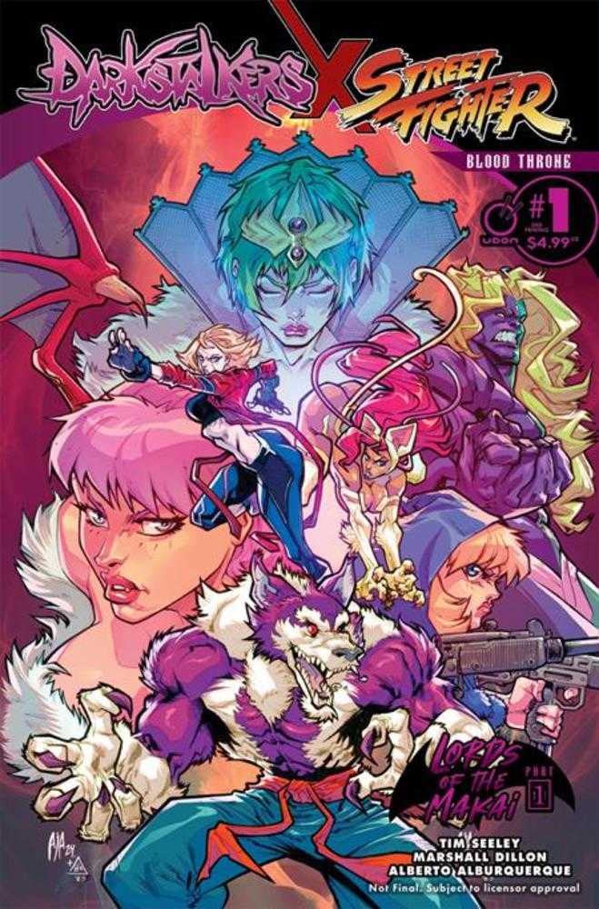 Darkstalkers X Street Fighter Blood Throne 1 (One Shot) 2 Nd Printing - The Fourth Place