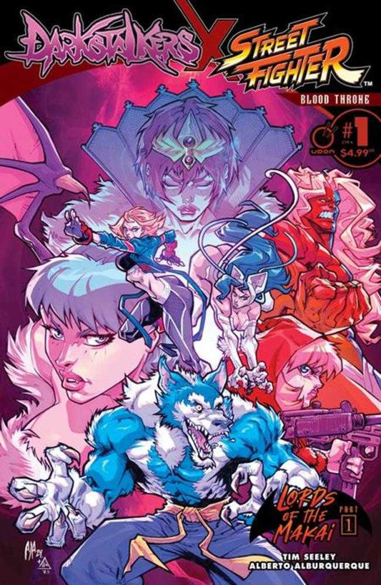 Darkstalkers X Street Fighter Blood Throne 1 (One Shot) Cover A Alberto Alburquerque Previously Foc'D On 4/28/2025 - The Fourth Place