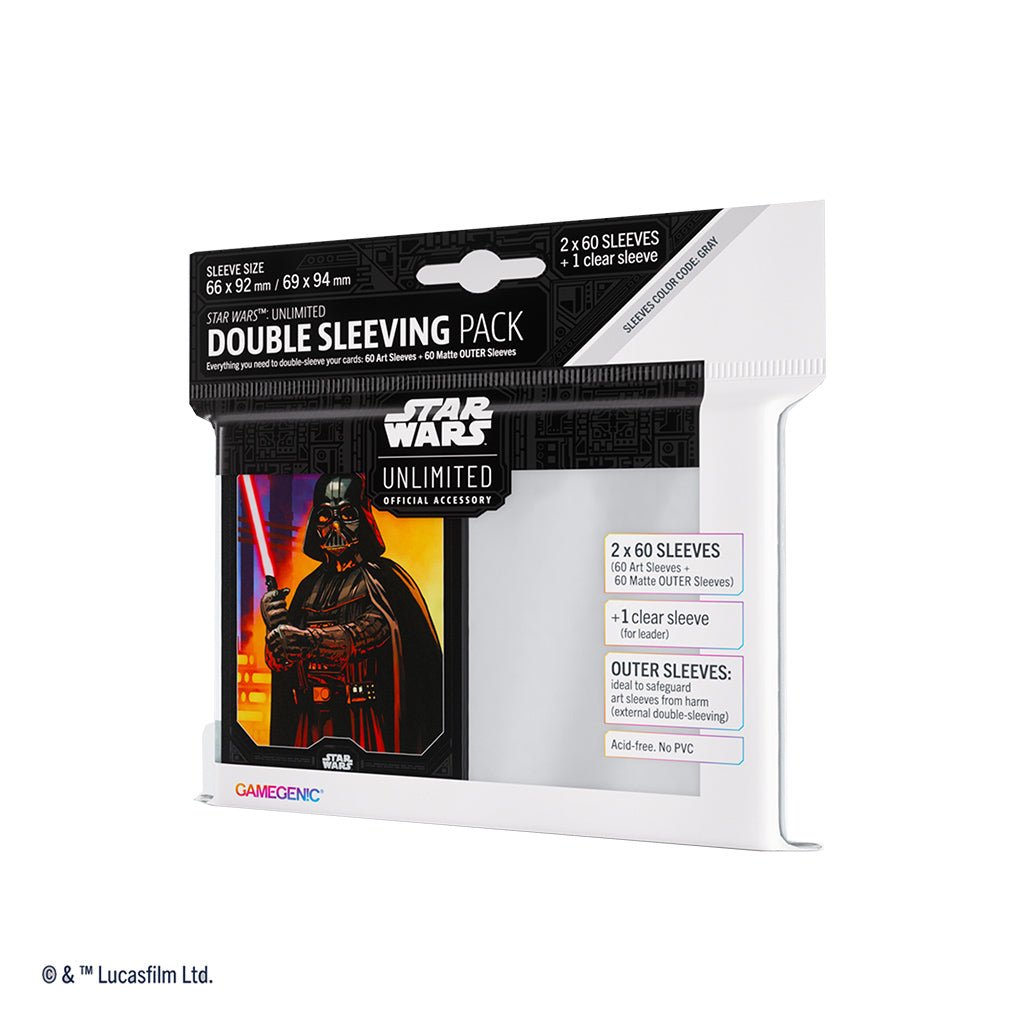 Darth Vader Art Sleeves - Star Wars Unlimited Double Sleeving Pack - The Fourth Place
