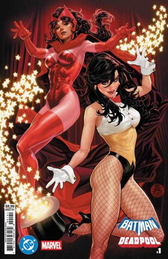 DC Marvel Batman Deadpool 1 (One Shot) Cover D Mark Brooks Zatanna Scarlet Witch Card Stock Variant - The Fourth Place