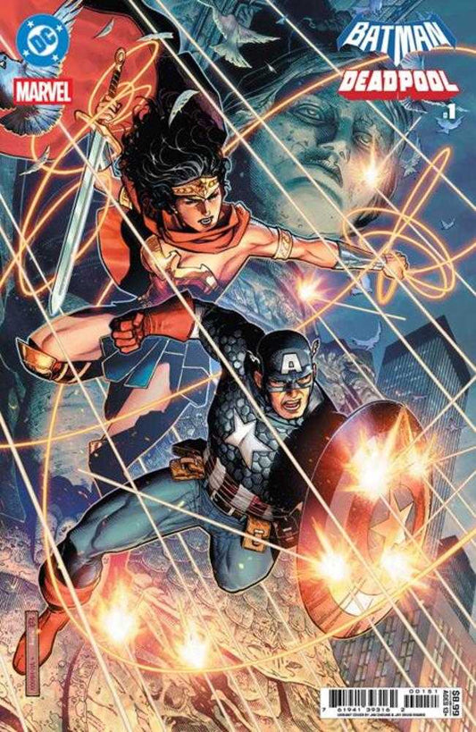 DC Marvel Batman Deadpool 1 (One Shot) Cover E Jim Cheung Wonder Woman Captain America Card Stock Variant - The Fourth Place
