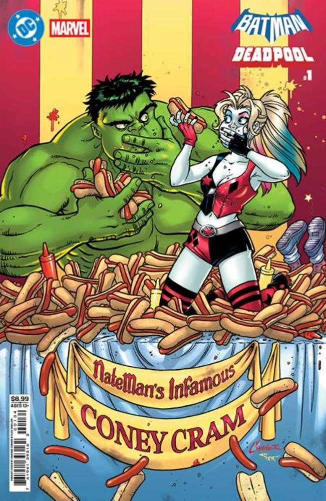 DC Marvel Batman Deadpool 1 (One Shot) Cover F Amanda Conner Harley Quinn Hulk Card Stock Variant - The Fourth Place