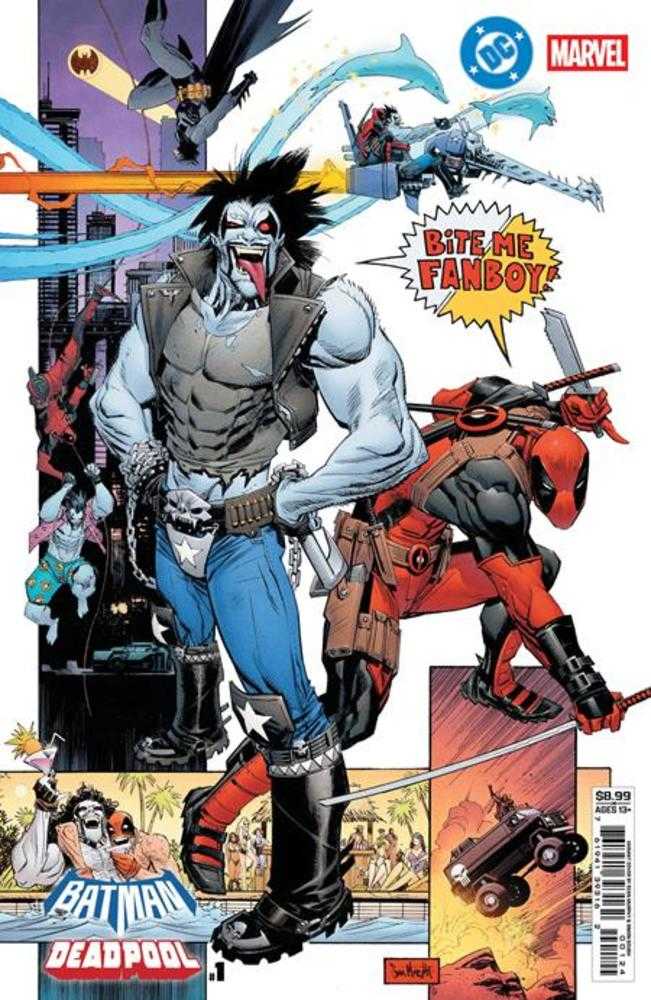 DC Marvel Batman Deadpool 1 (One Shot) Cover M Sean Gordon Murphy Lobo Deadpool Card Stock Variant - The Fourth Place