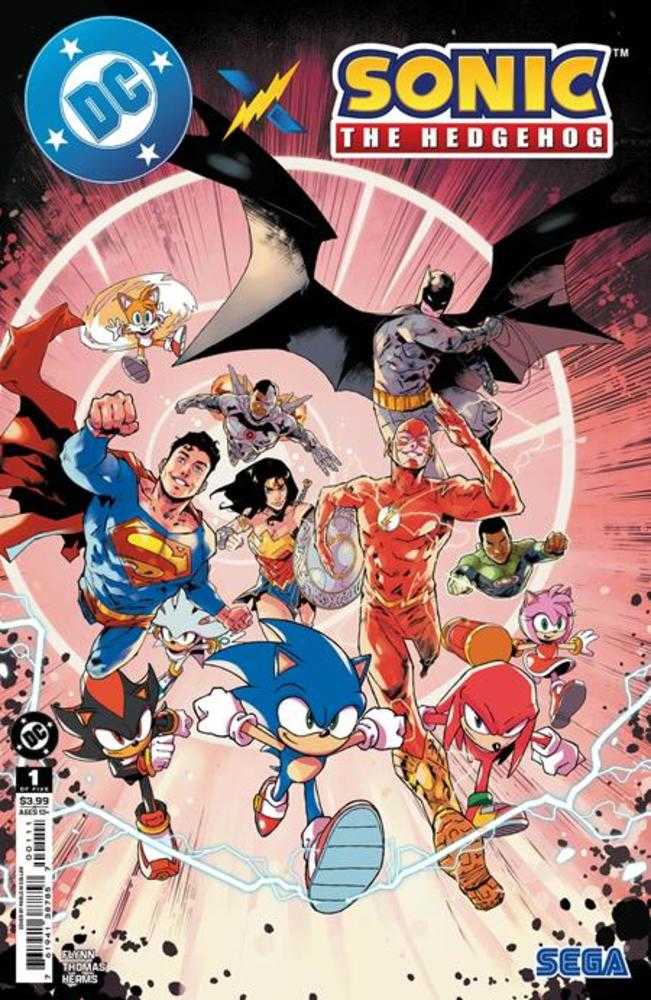 DC X Sonic The Hedgehog 1 (Of 5) Cover A Pablo M Collar - The Fourth Place