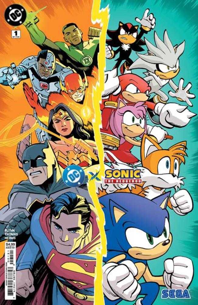 DC X Sonic The Hedgehog 1 (Of 5) Cover B Ethan Young Card Stock Variant - The Fourth Place