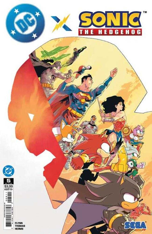 DC X Sonic The Hedgehog 5 (Of 5) Cover A Pablo M Collar - The Fourth Place