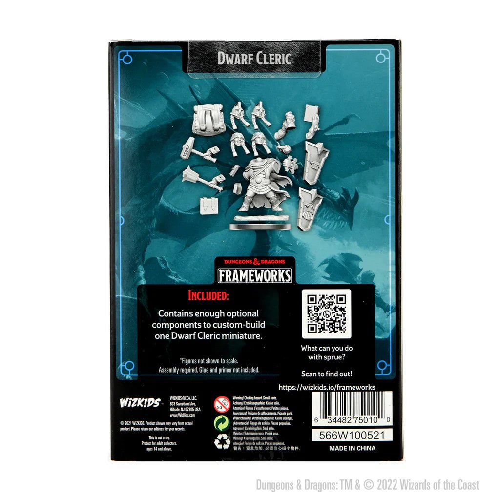 D&D Frameworks: Wave 1 - Dwarf Cleric Female - The Fourth Place