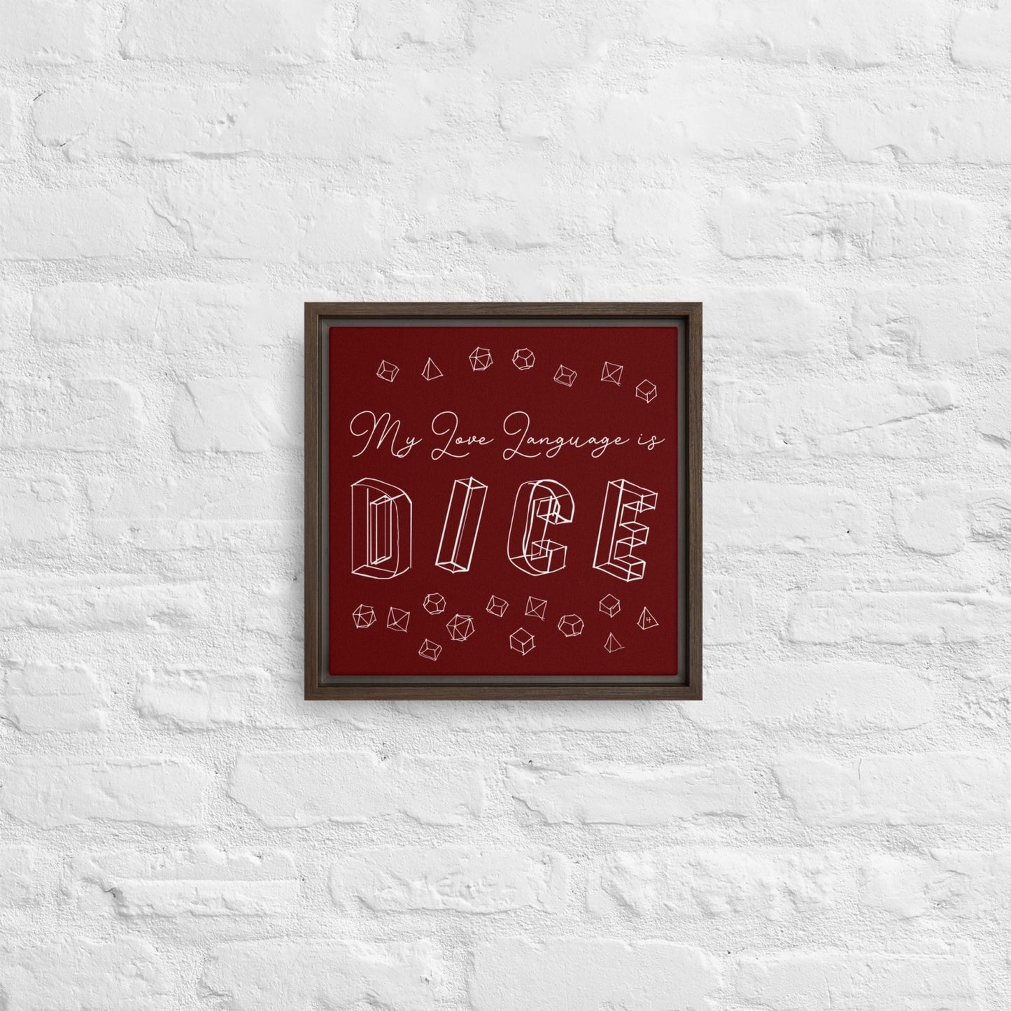 Dice Lover's Canvas (12" square) - The Fourth Place