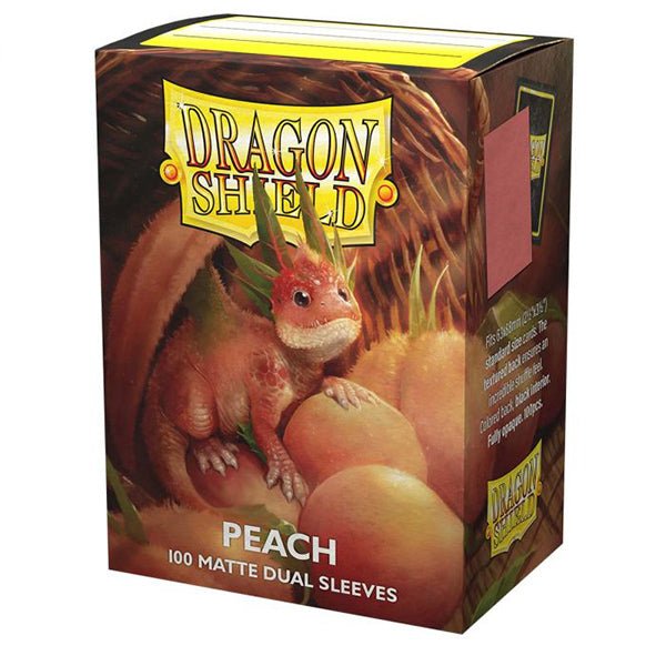 Dragon Shield Card Sleeves: Standard DUAL - Matte Peach/Plip (100 ct.) - The Fourth Place