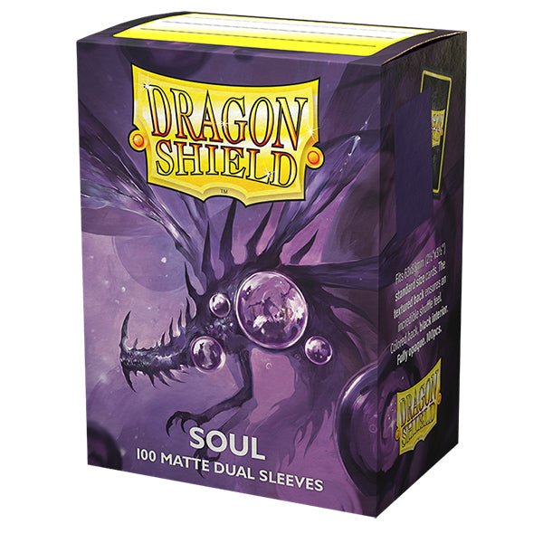 Dragon Shield Card Sleeves: Standard DUAL - Matte Purple/Soul (100 ct.) - The Fourth Place