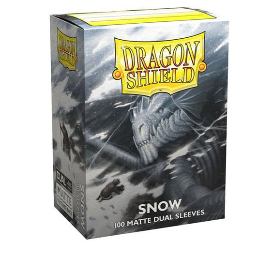 Dragon Shield Card Sleeves: Standard DUAL - Matte Snow (100 ct.) - The Fourth Place