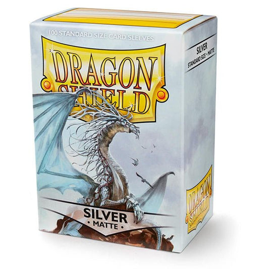 Dragon Shield Card Sleeves: Standard - Matte Silver (100 ct.) - The Fourth Place