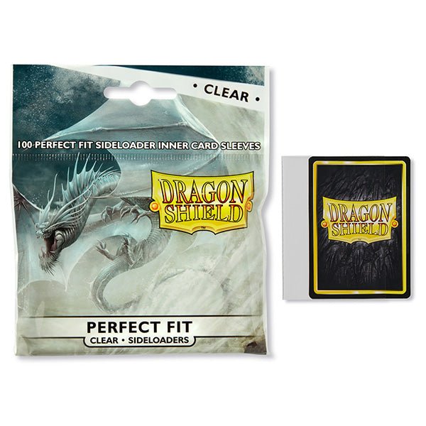 Dragon Shield Sleeves: Perfect Fit Sideloaders - Smoke (100 ct.) - The Fourth Place