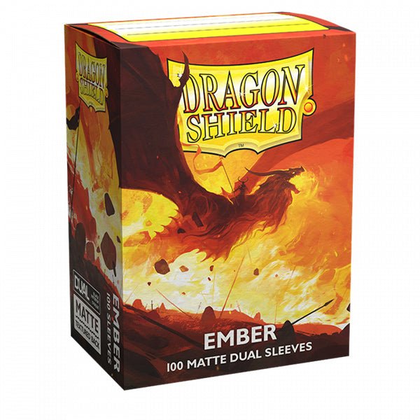 Dragon Shield Sleeves: Standard Dual - Matte Ember (100ct) - The Fourth Place