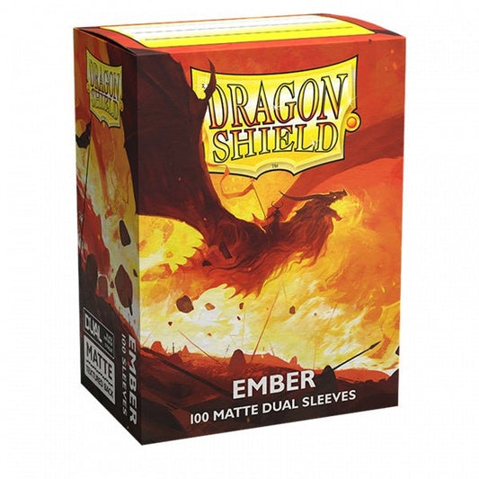 Dragon Shield Sleeves: Standard Dual - Matte Ember (100ct) - The Fourth Place