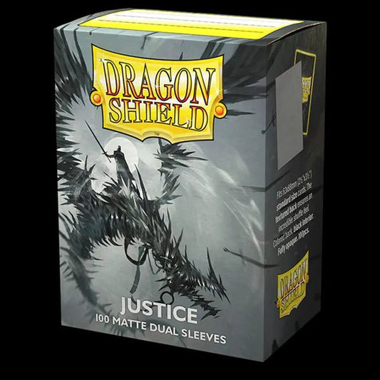Dragon Shield Sleeves: Standard Dual - Matte Justice (100ct) - The Fourth Place