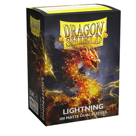Dragon Shield Sleeves: Standard DUAL - Matte Lightning 'Ailia' (100 ct.) - The Fourth Place