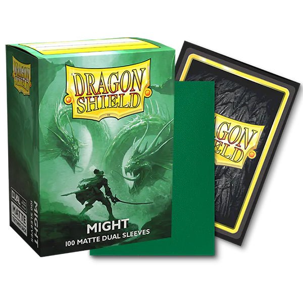 Dragon Shield Sleeves: Standard DUAL - Matte Might (100 ct.) - The Fourth Place