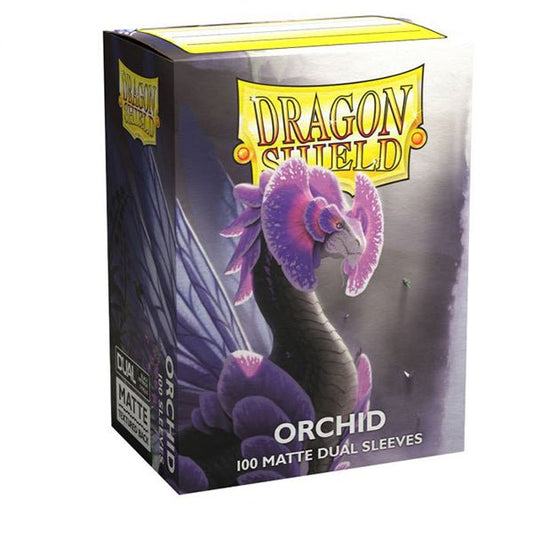 Dragon Shield Sleeves: Standard DUAL- Matte Orchid 'Emme' (100 ct.) - The Fourth Place