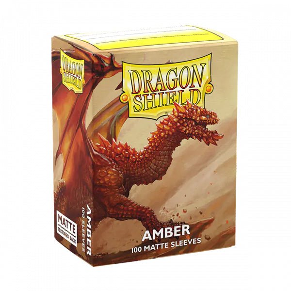 Dragon Shield Sleeves: Standard - Matte Amber (100 ct.) - The Fourth Place