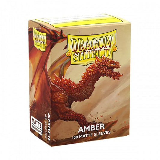 Dragon Shield Sleeves: Standard - Matte Amber (100 ct.) - The Fourth Place