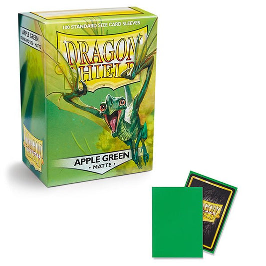 Dragon Shield Sleeves: Standard - Matte Apple Green (100 ct.) - The Fourth Place