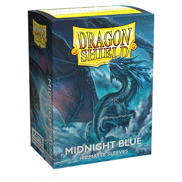 Dragon Shield Sleeves: Standard - Matte Midnight Blue (100 ct.) - The Fourth Place