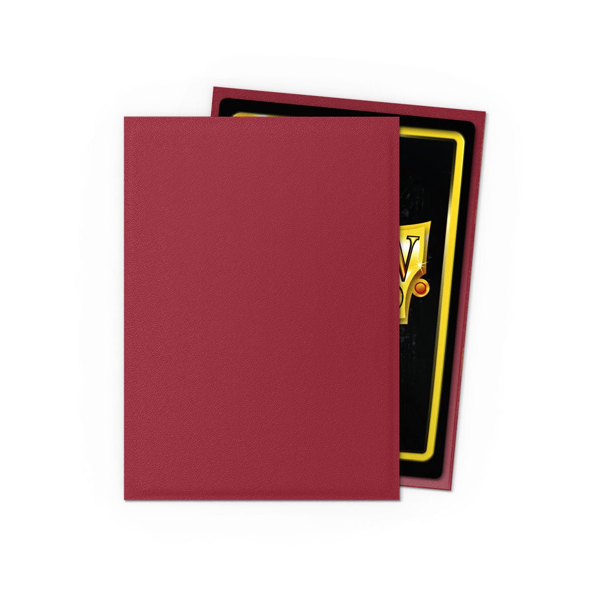 Dragon Shield Sleeves: Standard Matte Non - Glare Blood Red (100ct) - The Fourth Place