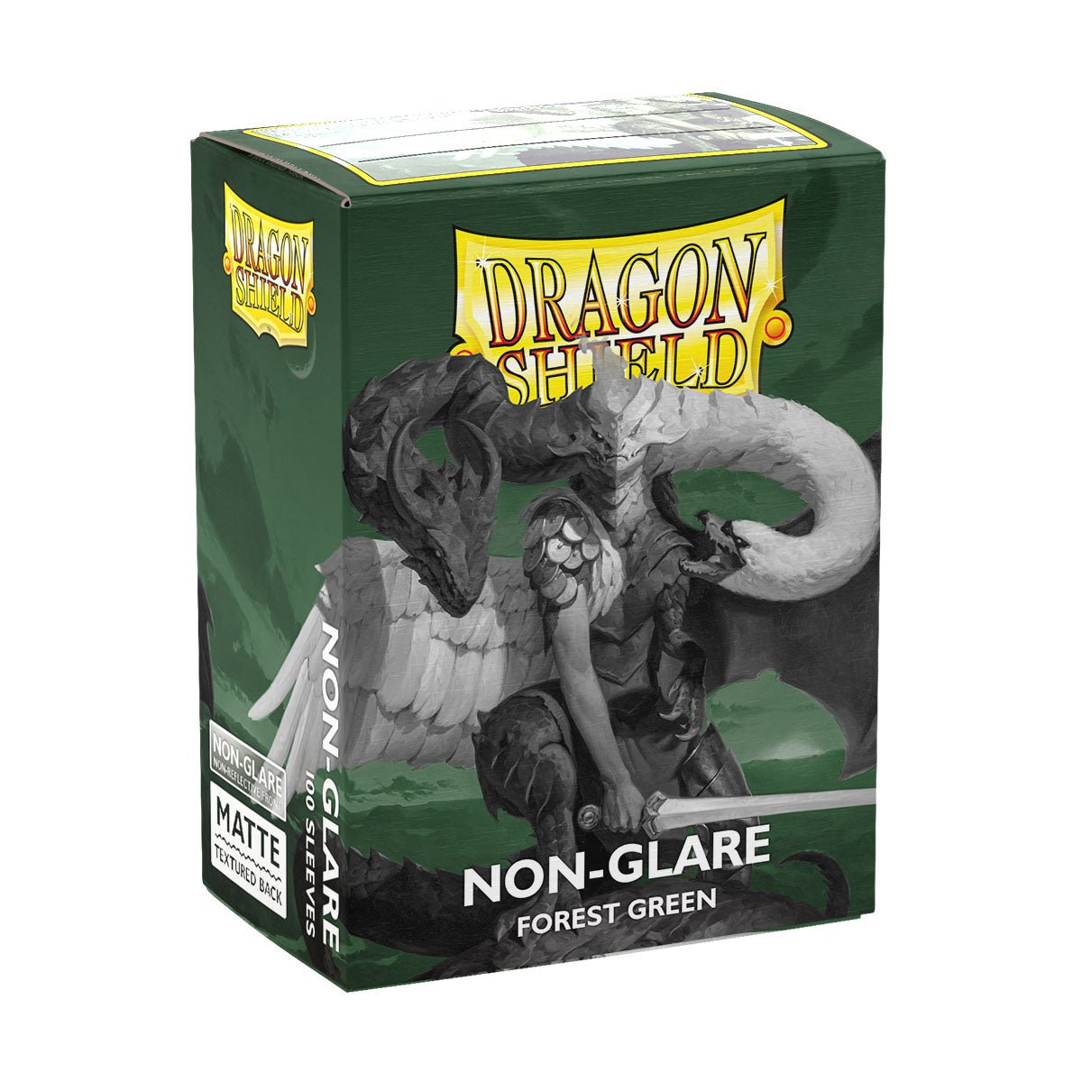 Dragon Shield Sleeves: Standard Matte Non - Glare Forest Green (100ct) - The Fourth Place