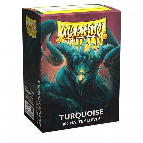 Dragon Shield Sleeves: Standard - Matte Turqouise (100 ct.) - The Fourth Place