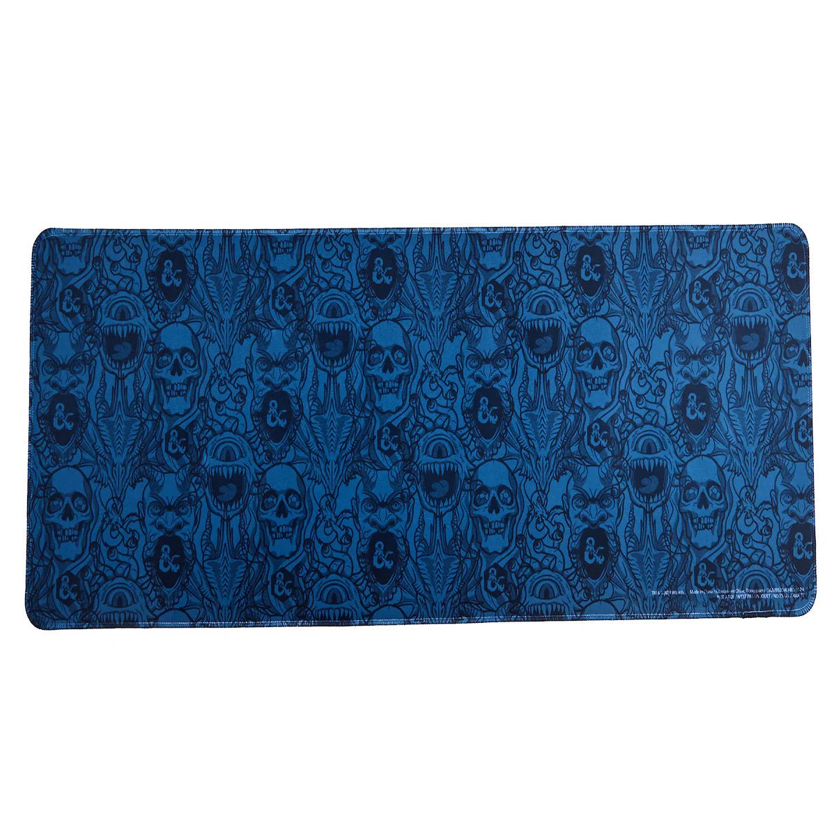 DUNGEONS & DRAGONS MONSTERS ALL - OVER PRINT 31.5" X 15.5" BLUE DESK MAT - The Fourth Place