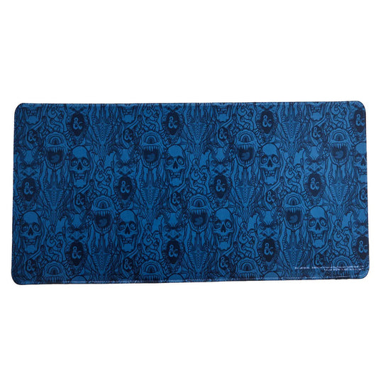 DUNGEONS & DRAGONS MONSTERS ALL - OVER PRINT 31.5" X 15.5" BLUE DESK MAT - The Fourth Place