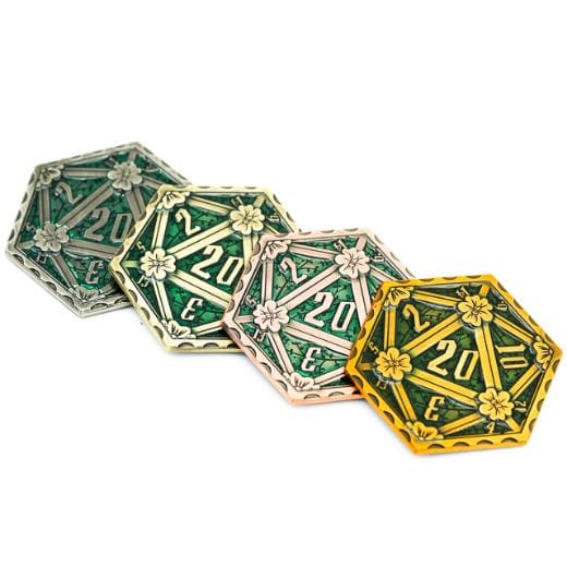 Emerald Copper D20 Coin - Fennek & Finch