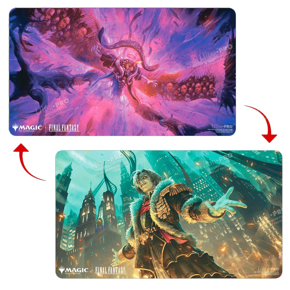 Emet - Selch, Unsundered / Hades, Sorcerer of Eld - Final Fantasy Double - Sided Playmat - The Fourth Place