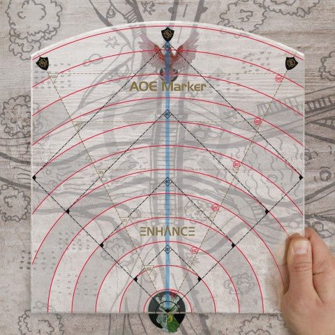 ENHANCE Tabletop RPGs 60ft Spell AoE Damage Template - The Fourth Place