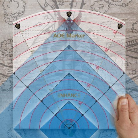 ENHANCE Tabletop RPGs 60ft Spell AoE Damage Template - The Fourth Place