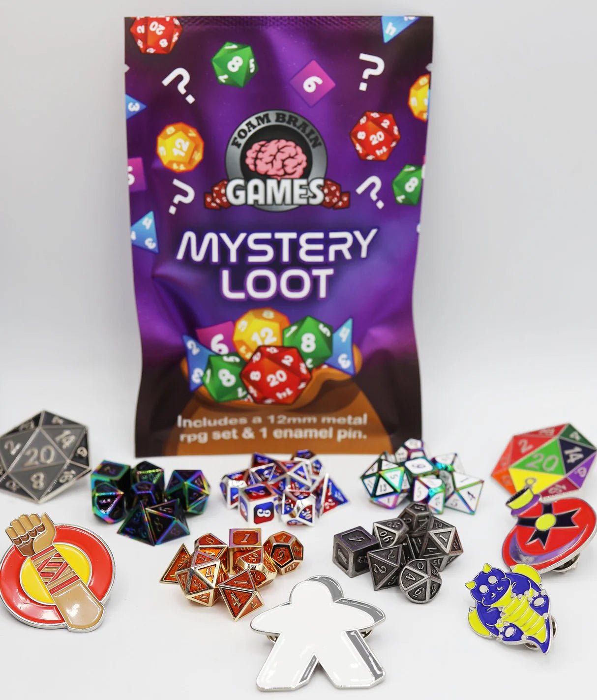 Epic Mystery Loot: Mini Metal RPG Set & Enamel Pin - The Fourth Place