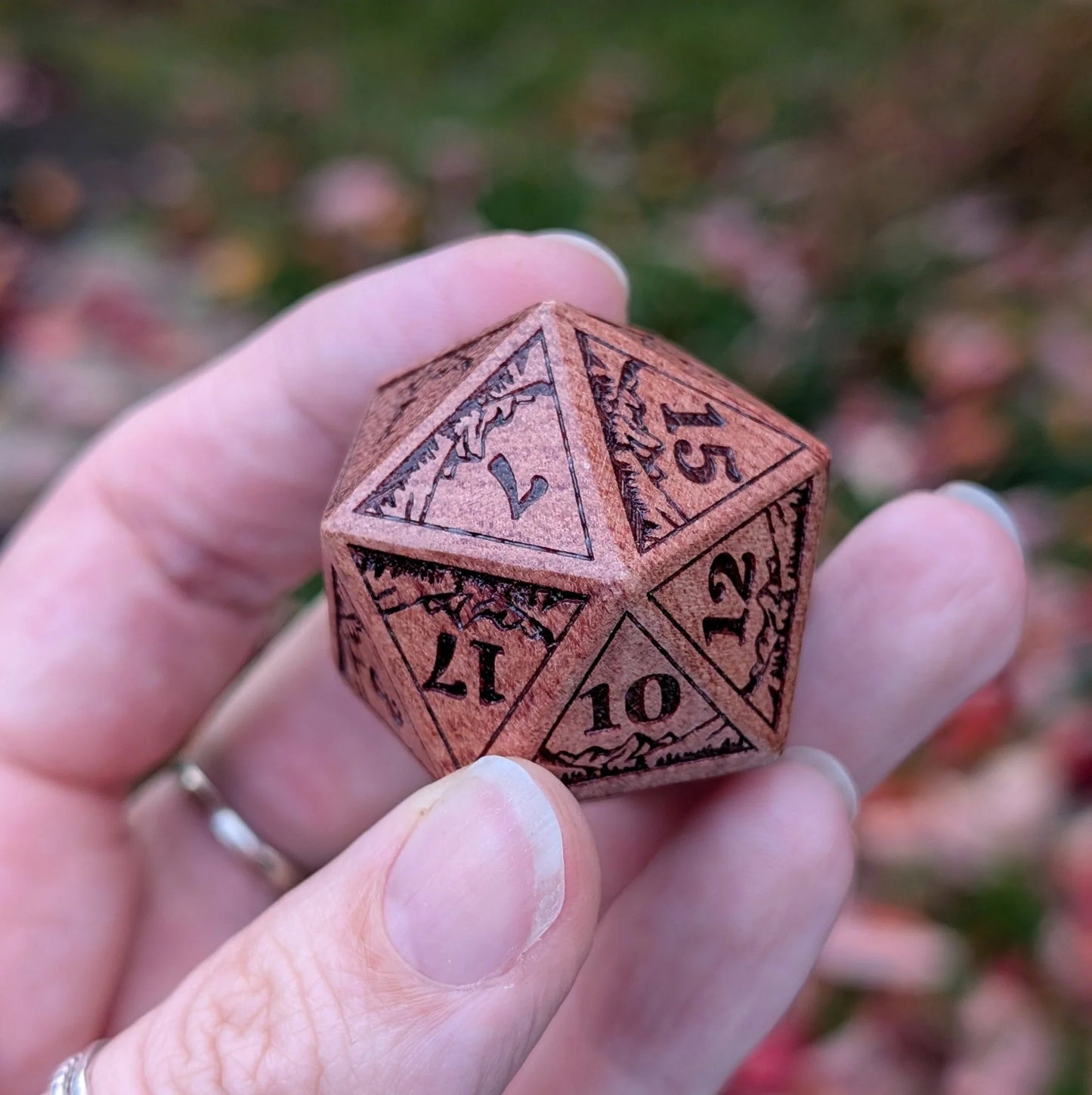 Everwild - Large Wooden D20