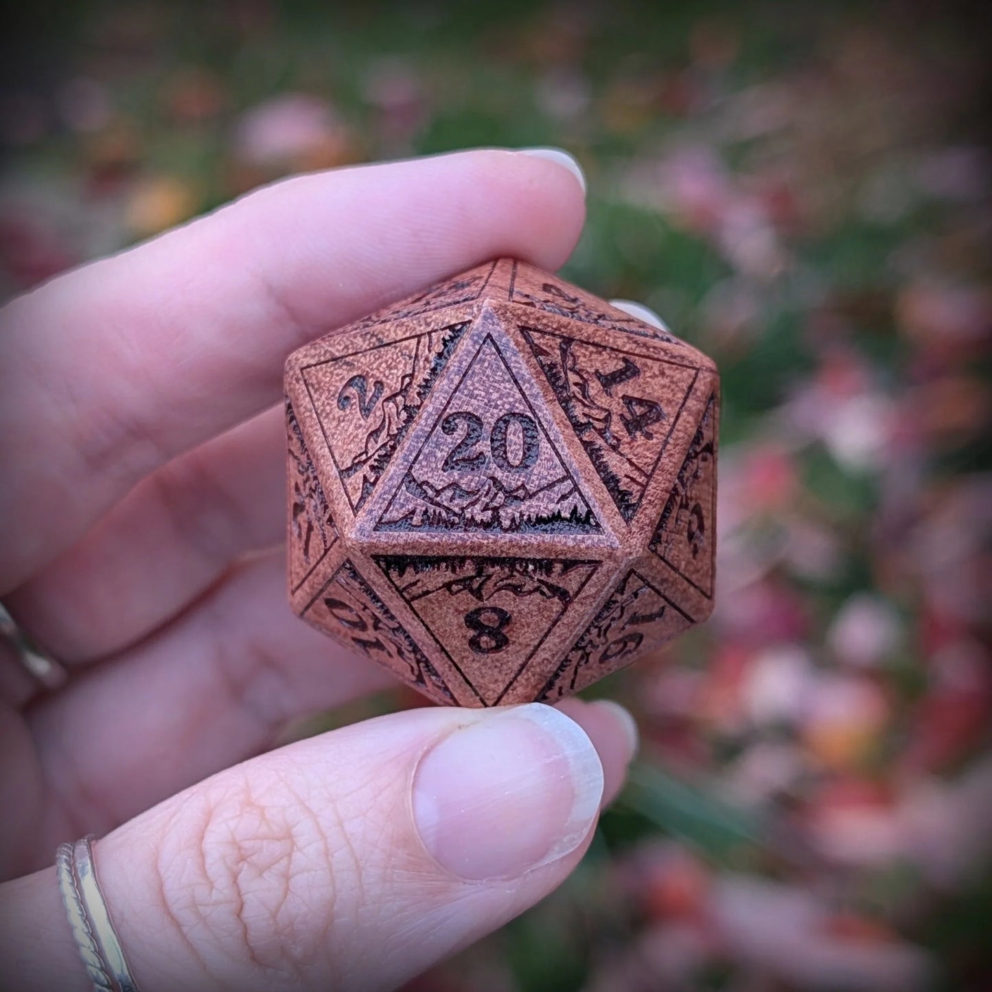 Everwild - Large Wooden D20