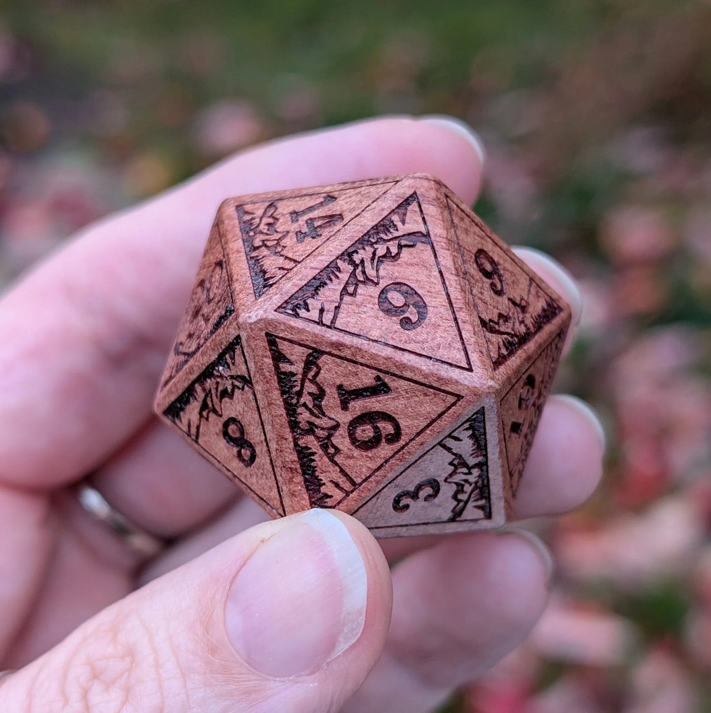 Everwild - Large Wooden D20