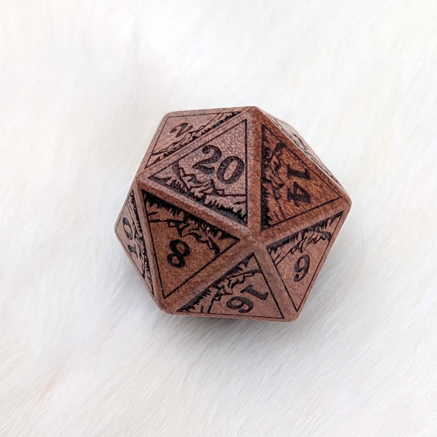 Everwild - Large Wooden D20