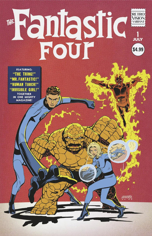 Fantastic Four 1 Leonardo Romero Retrovision Variant - The Fourth Place